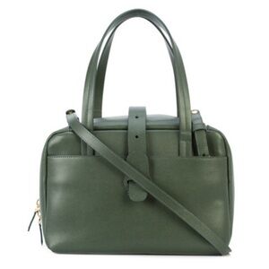 SENREVE DOCTOR BAG Elegant Green Leather Handbag